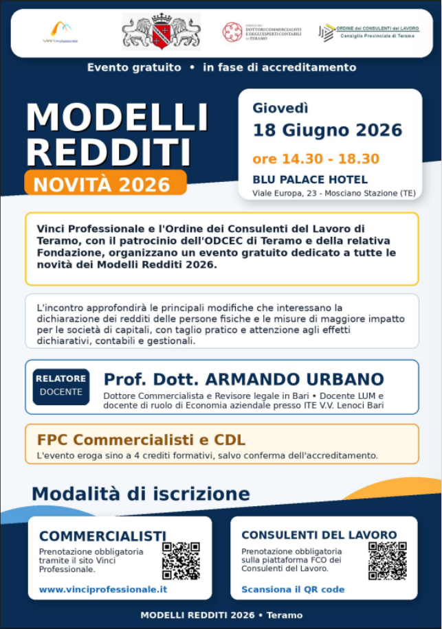 MODELLI REDDITI 2026: tutte le novità